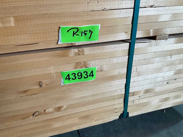 Vuren lat 390x7x1,8 cm (150x) - afbeelding 6 van  6