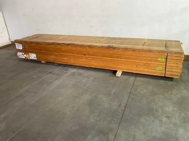 Vuren lat 390x9,5x1,8 cm (50x) - afbeelding 1 van  5