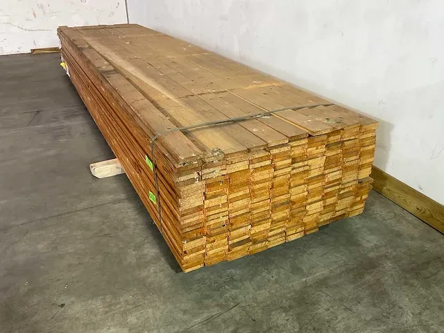 Vuren lat 390x9,5x1,8 cm (50x) - afbeelding 2 van  5