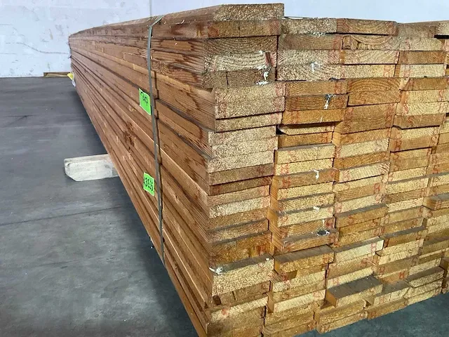 Vuren lat 390x9,5x1,8 cm (50x) - afbeelding 3 van  5