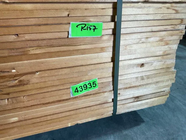 Vuren lat 390x9,5x1,8 cm (50x) - afbeelding 5 van  5
