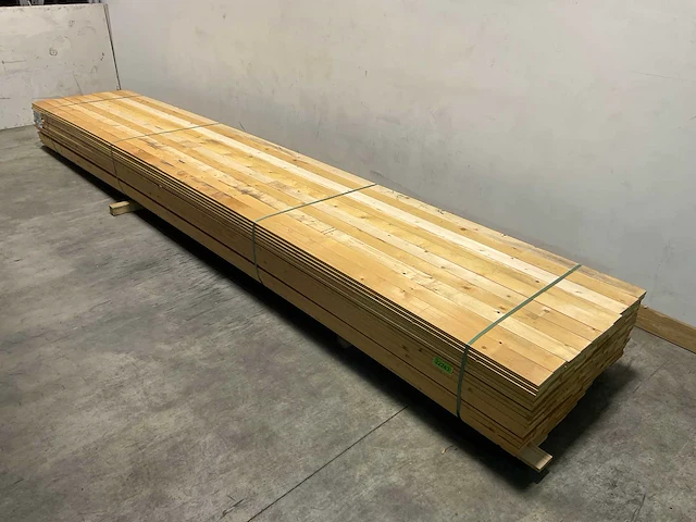 Vuren lat 540x10x2,2 cm (90x) - afbeelding 1 van  5