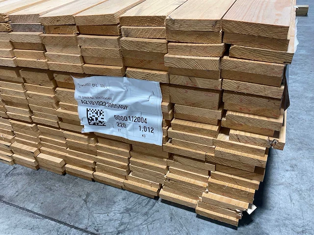 Vuren lat 540x10x2,2 cm (90x) - afbeelding 4 van  5