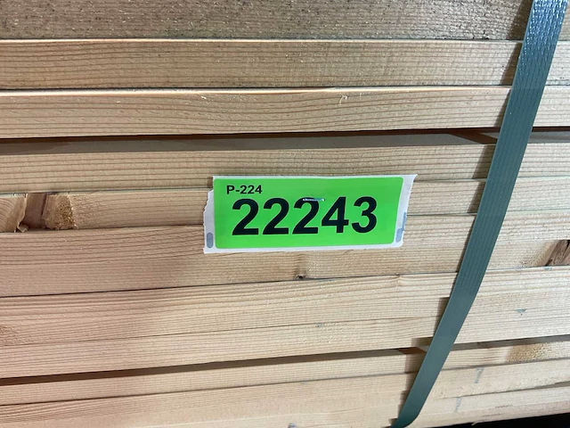 Vuren lat 540x10x2,2 cm (90x) - afbeelding 5 van  5