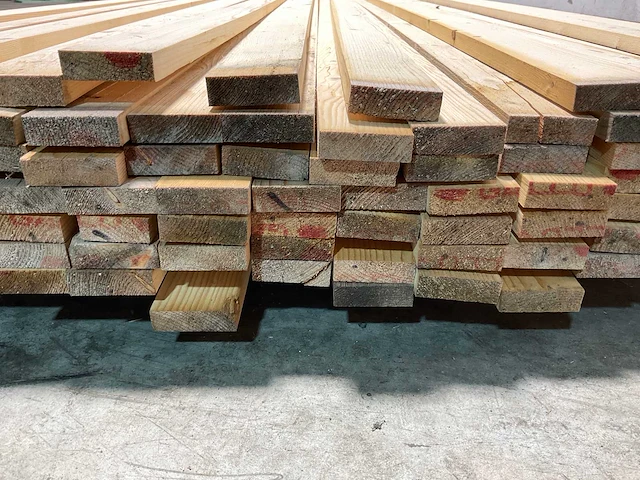 Vuren lat 540x5,5x1,8 cm (116x) - afbeelding 3 van  5
