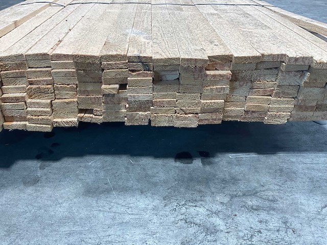 Vuren lat geschaafd 300x3,8x1,1 cm (184x) - afbeelding 5 van  6