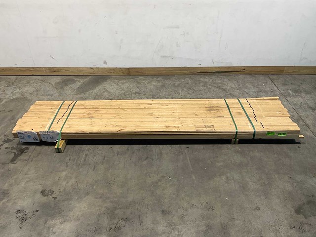 Vuren lat geschaafd 300x3,8x1,1 cm (184x) - afbeelding 2 van  6