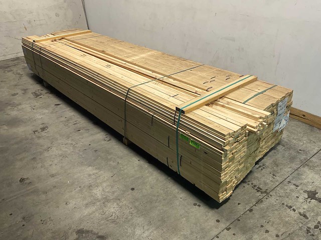 Vuren lat geschaafd 420x4,2x2 cm (350x) - afbeelding 1 van  7