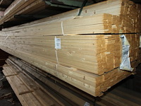 Vuren latten 9,5x36x3900mm op schap. ca. 1250 stuks. - afbeelding 3 van  3