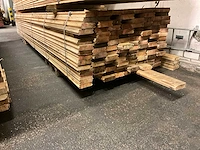 Vuren messing en groef plank - afbeelding 1 van  3