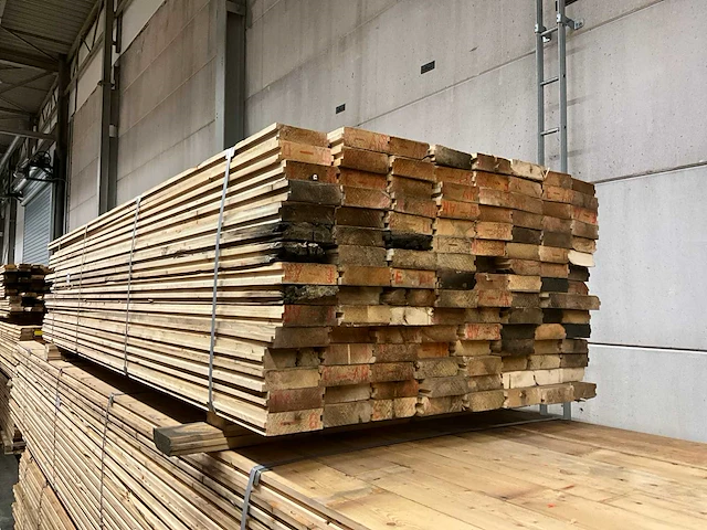 Vuren messing en groef vloerplank - afbeelding 1 van  3