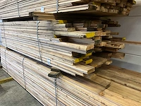 Vuren messing en groef vloerplank