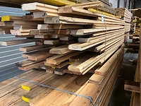 Vuren messing en groef vloerplank - afbeelding 1 van  3