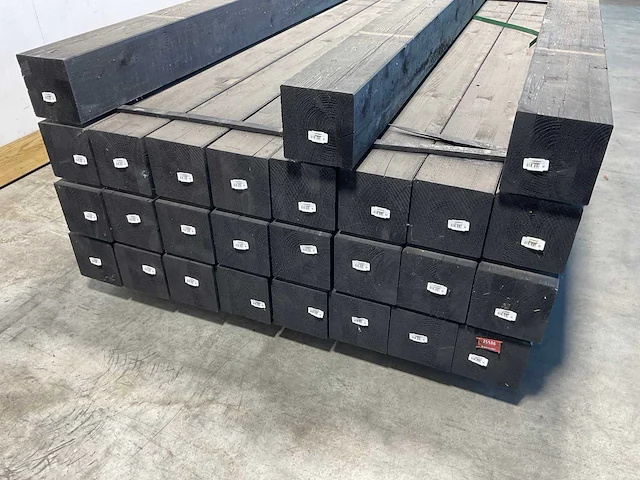 Vuren paal verlijmd geschaafd 500x14x14 cm (10x) - afbeelding 3 van  6