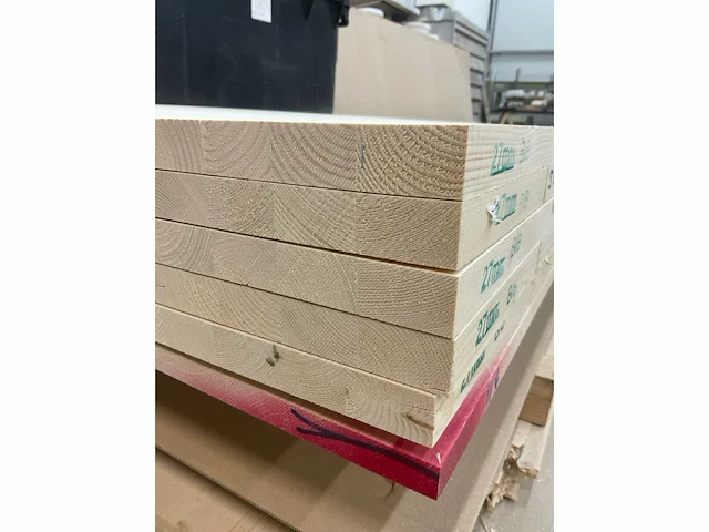 Vuren paneel 500x121x2,7 cm (5x) - afbeelding 2 van  6