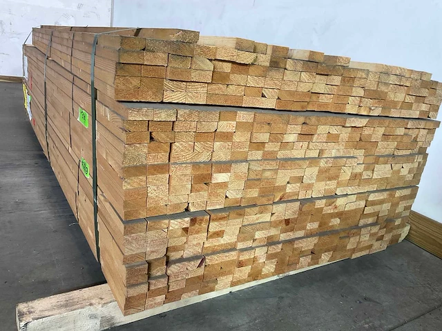 Vuren panlat 240x4,8x2,5 cm (235x) - afbeelding 5 van  6