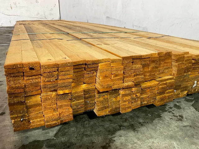 Vuren panlat 450x3,8x1,1 cm (50x) - afbeelding 3 van  4