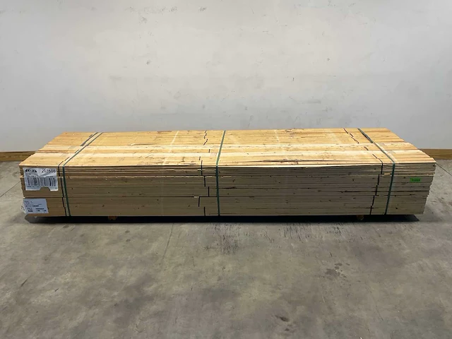 Vuren panlat geschaafd - 360x3,8x1,1 cm (720x) - afbeelding 2 van  6