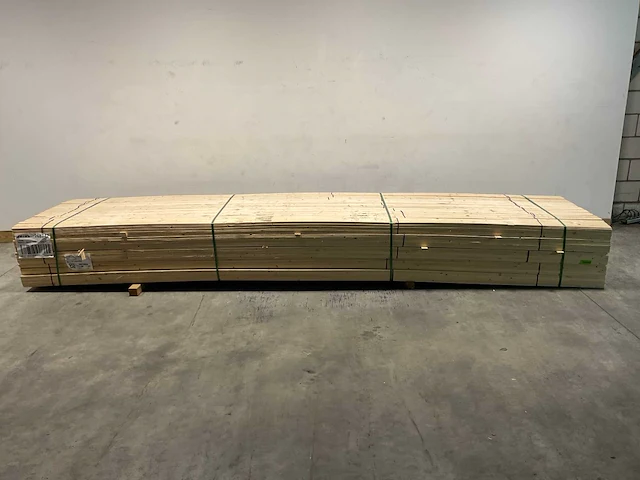 Vuren panlat geschaafd - 480x3,8x1,1 cm (450x) - afbeelding 2 van  7