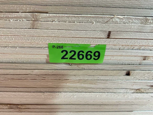 Vuren panlat geschaafd - 480x3,8x1,1 cm (450x) - afbeelding 7 van  7