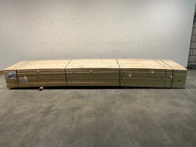 Vuren panlat geschaafd - 480x3,8x1,1 cm (450x) - afbeelding 2 van  7