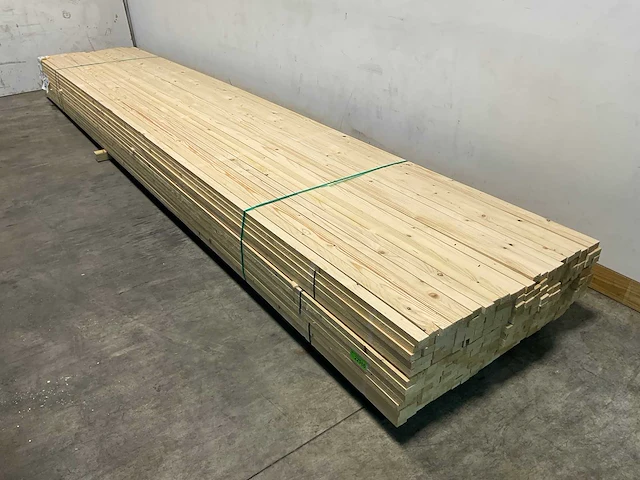 Vuren panlat geschaafd 540x4,5x2,8 cm (150x) - afbeelding 1 van  7