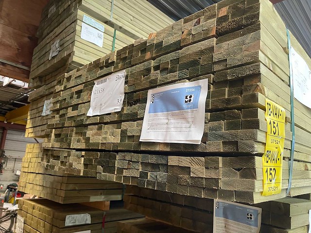 Vuren panlatten groen geïmpregneerd 3900x42x22mm (300x) - afbeelding 3 van  3