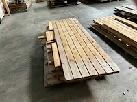 Vuren picknicktafel met open instap - 240x70x78 cm - afbeelding 4 van  8