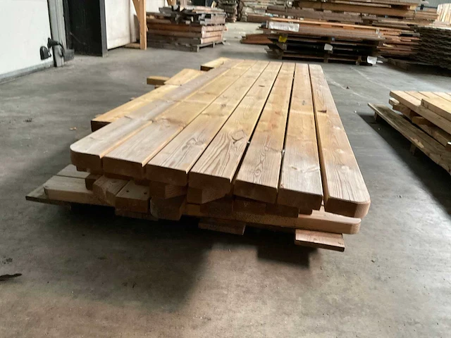 Vuren picknicktafel met open instap - 240x70x78 cm - afbeelding 6 van  8
