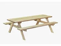 Vuren picknicktafel - afbeelding 1 van  4