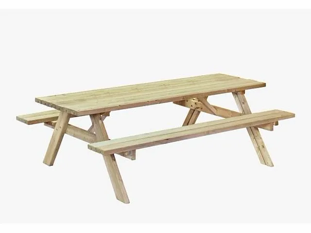 Vuren picknicktafel - afbeelding 1 van  4