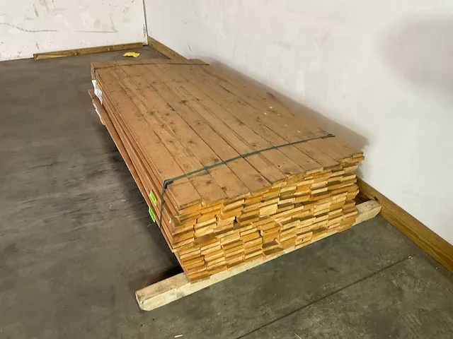 Vuren plank 210x9,5x1,8 cm (200x) - afbeelding 2 van  5