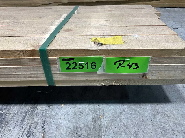Vuren plank 270x7x2 cm (30x) - afbeelding 2 van  6