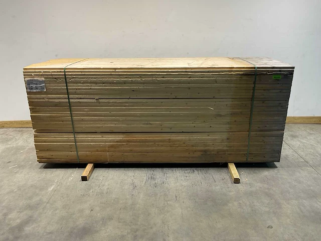 Vuren plank 300x12,5x3 cm (100x) - afbeelding 1 van  5