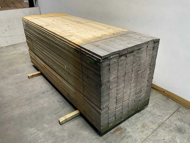 Vuren plank 300x12,5x3 cm (100x) - afbeelding 2 van  5
