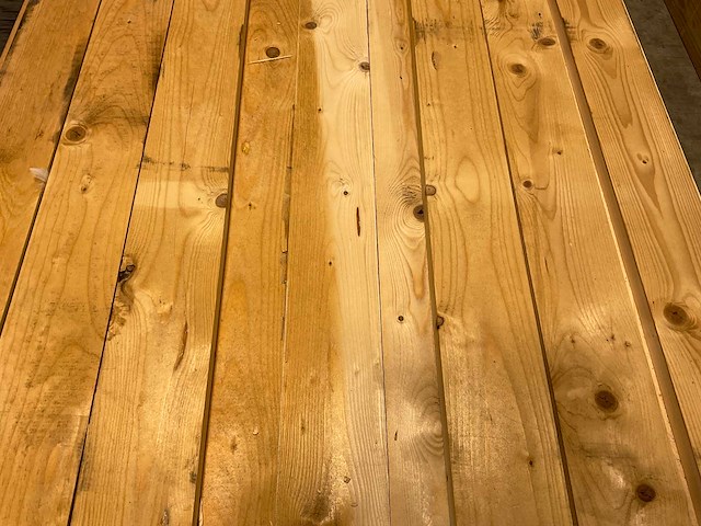 Vuren plank 300x12,5x3,2 cm (100x) - afbeelding 5 van  6