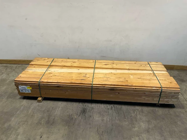 Vuren plank 300x12,5x3,2 cm (105x) - afbeelding 1 van  6