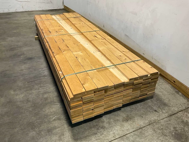 Vuren plank 300x12,5x3,2 cm (105x) - afbeelding 2 van  6