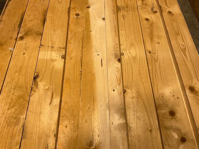 Vuren plank 300x12,5x3,2 cm (105x) - afbeelding 5 van  6