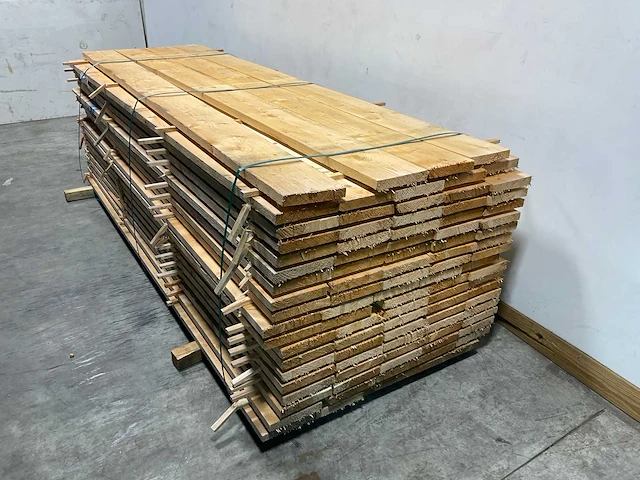 Vuren plank 300x21,5x3,5 cm (50x) - afbeelding 2 van  6