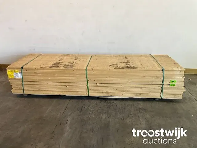 Vuren plank 300x9.5x2 cm - afbeelding 1 van  5
