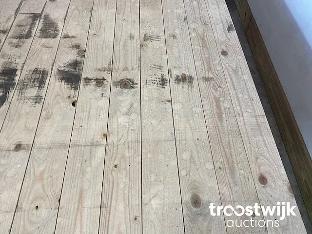 Vuren plank 300x9.5x2 cm - afbeelding 3 van  5
