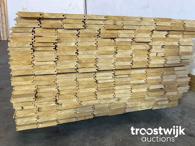 Vuren plank 300x9.5x2 cm - afbeelding 4 van  5