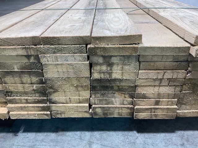 Vuren plank 330x13,5x2,2 cm (76x) - afbeelding 6 van  6
