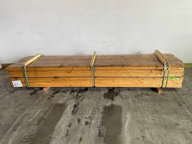 Vuren plank 360x10x3,2 cm (25x) - afbeelding 1 van  5