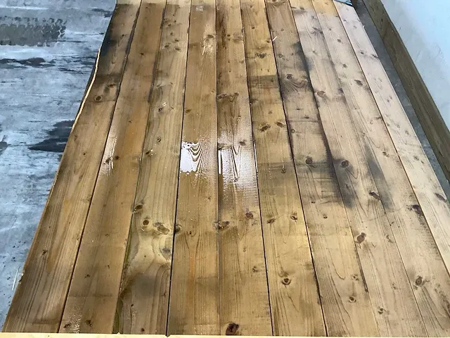 Vuren plank 360x10x3,2 cm (25x) - afbeelding 3 van  5