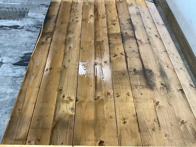 Vuren plank 360x10x3,2 cm (30x) - afbeelding 3 van  5