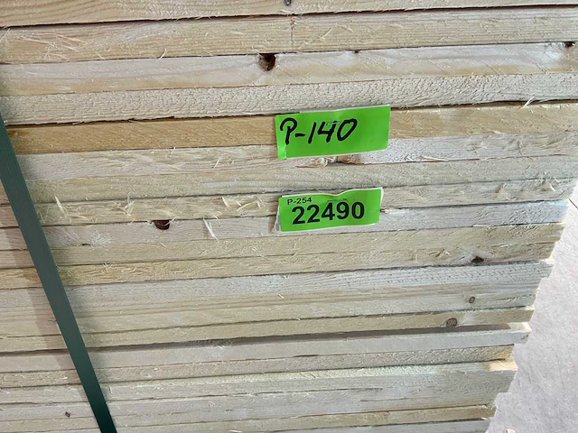 Vuren plank 360x17x2,3 cm (50x) - afbeelding 4 van  6