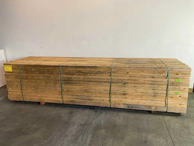 Vuren plank 420x10x2 cm (18x) - afbeelding 1 van  6