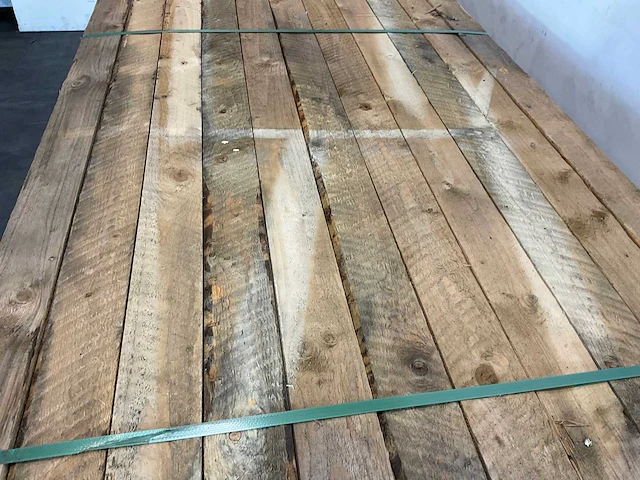 Vuren plank 420x10x2 cm (18x) - afbeelding 3 van  6